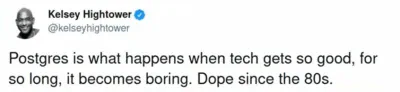 Kelsey Hightower Twitter post